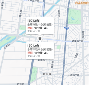 シティサファリ台南_CitySafatiTainan_Googleマップとバス