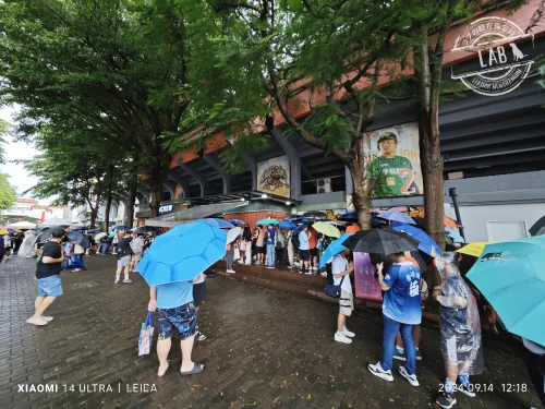 イベント時の台南野球場のグッズ売り場